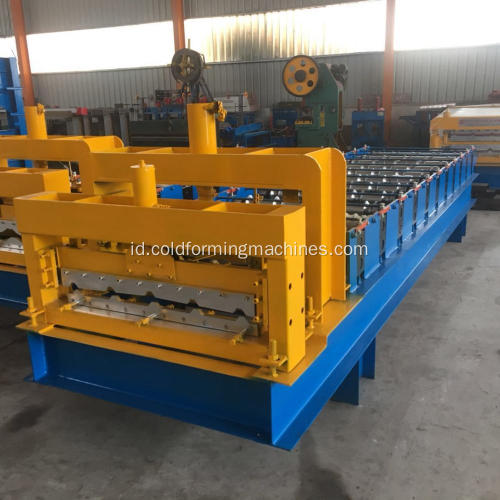 Baja Dingin Mesin Roll Forming Glazed Baja